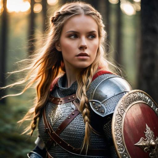 Female Medieval Warrior in Armor