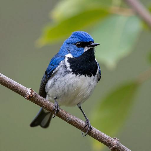 Black-throated Blue Warbler on Branch