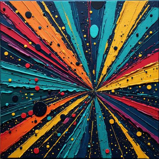 Colorful Abstract Canvas with Textured Brushstrokes Colorful Abstract Canvas with Textured Brushstrokes