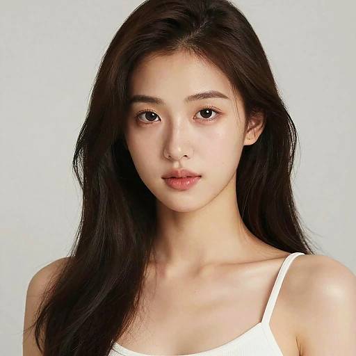 Glowy Realistic Portrait of 21-Year-Old Woman