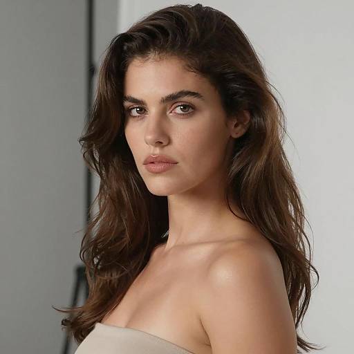 Elegant Portrait of a Serious Woman