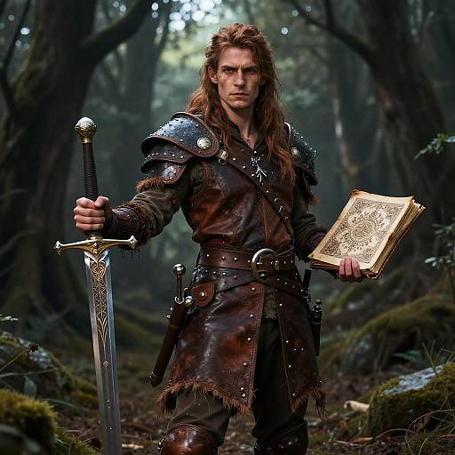 Versatile Human DnD Adventurer Concept