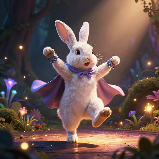 Magical White Rabbit Performance