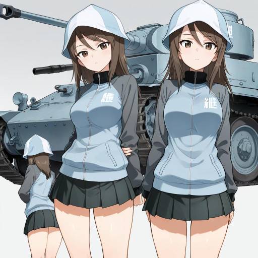 Mika from Girls und Panzer in Uniform