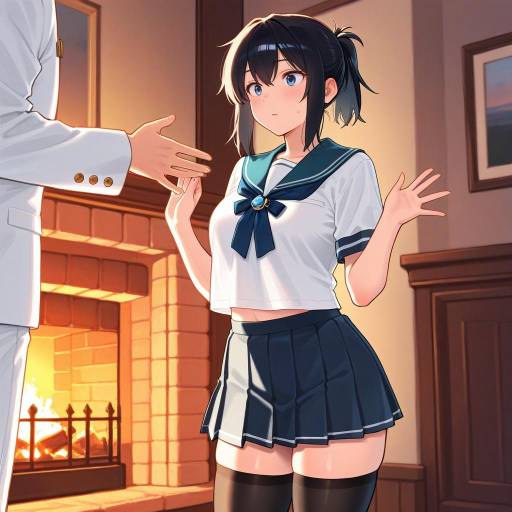 Cozy Admiral Kancolle Girl at Twilight