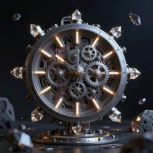 Conceptual Time Travel Machine Art