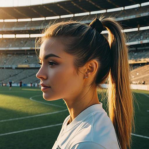 High Ponytail Athletic Fashion Editorial