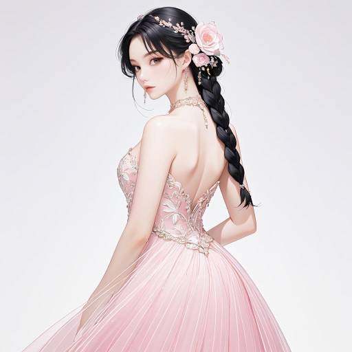 Elegant Solo Portrait of a Charming Girl