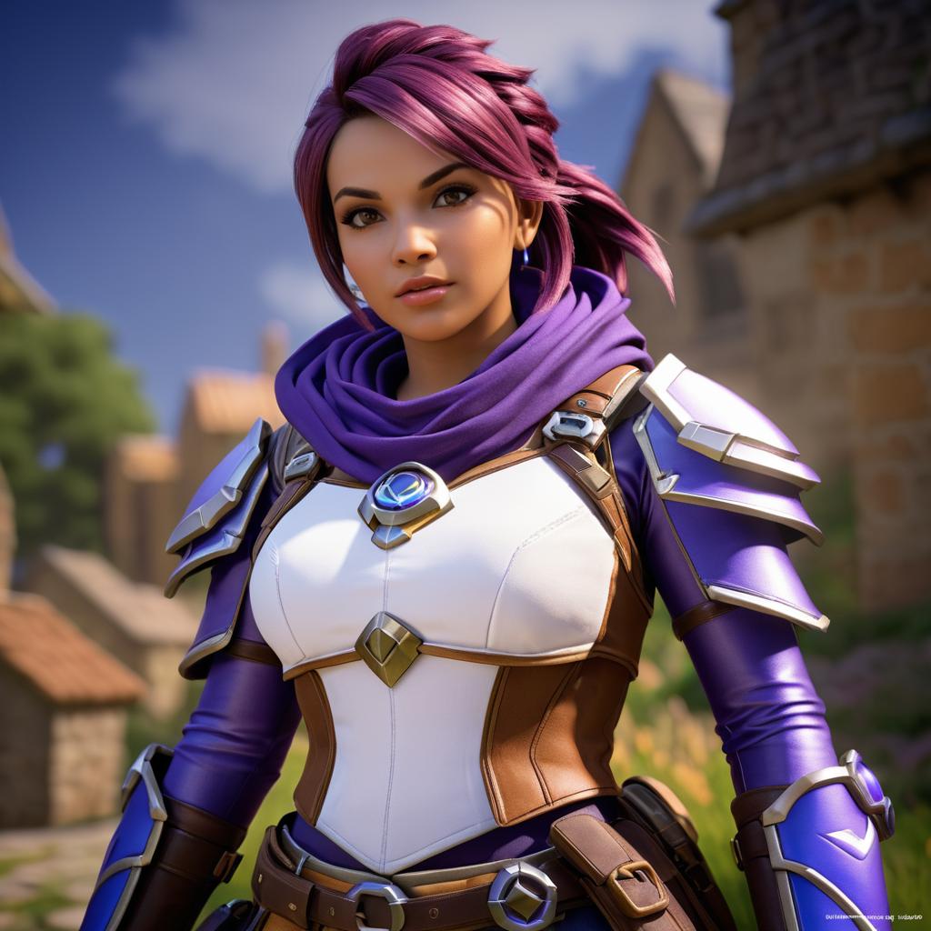 Photorealistic Skye from Overwatch Capture