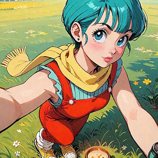 Bulma Buu Saga Selfie in Field