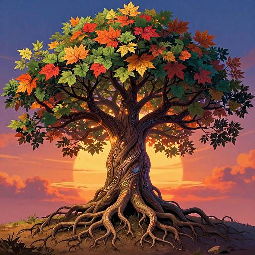 Vibrant Tree of Life Spirit