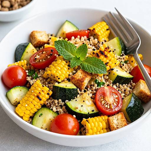 Vibrant Grilled Corn and Quinoa Salad