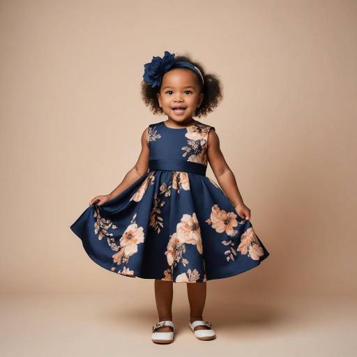 Charming Toddler in Floral Party Dress