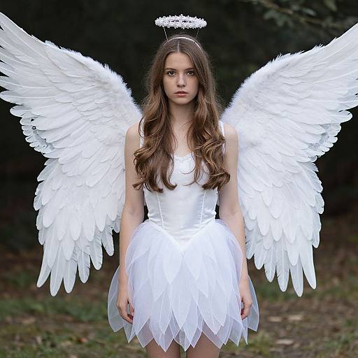 Elegant Angel Crown with Wings