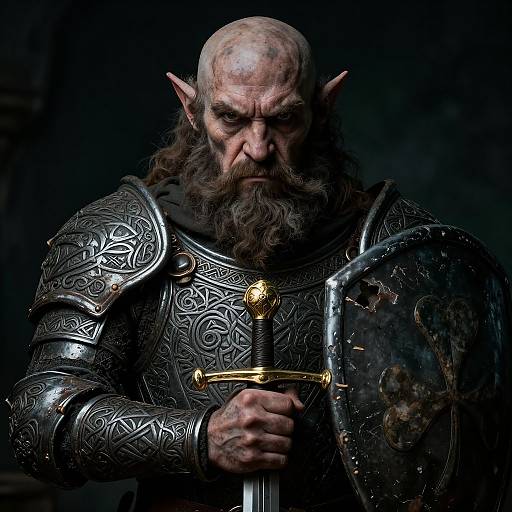 Celtic Warrior Leprechaun Portrait