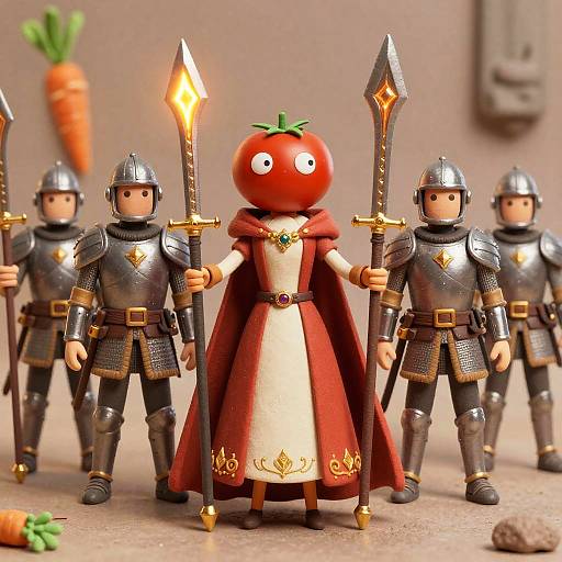 Carrot Kingdom's Glowing Halberd Warriors