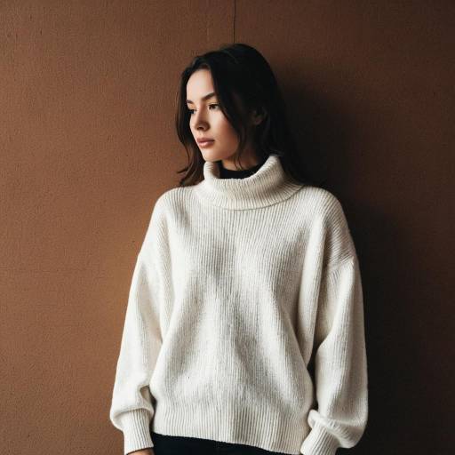 Minimalist Woman in Oversized Sweater