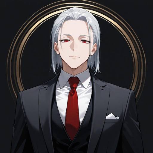 Sophisticated Senior with Silver Hair Portrait Sophisticated Senior with Silver Hair Portrait