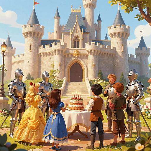 Knights and Princesses Castle Birthday