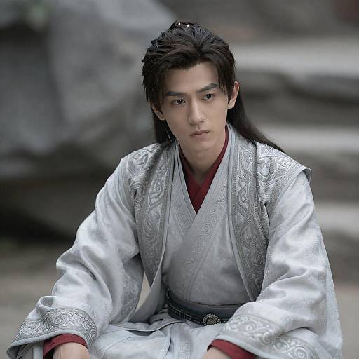 Portrait of Young Man in Ornate Robe