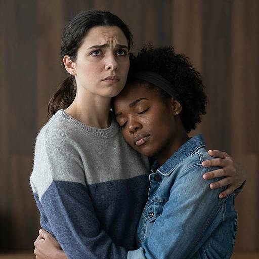 Intimate Moment Between Two Friends