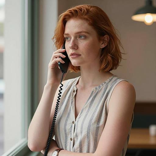 Portrait of a Woman with Red Hair