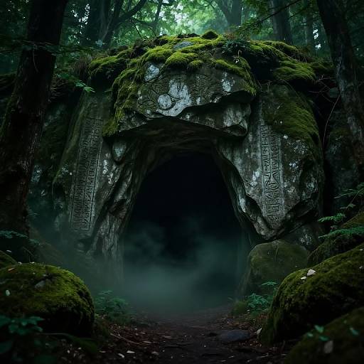 Phandelver Cave Entrance in Forest