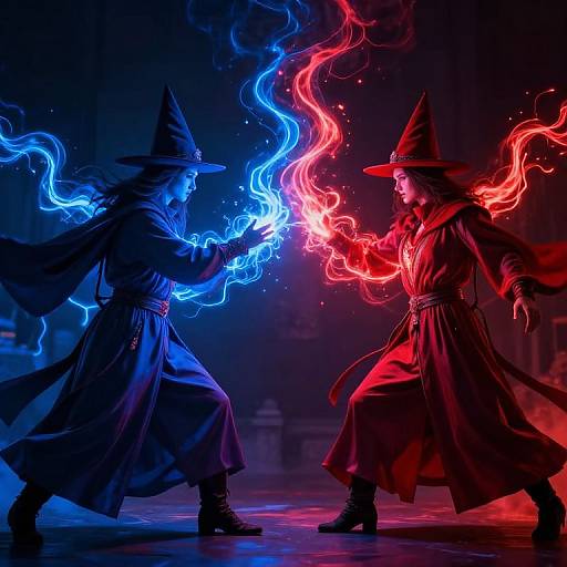 Mystical Duel of Enigmatic Magicians