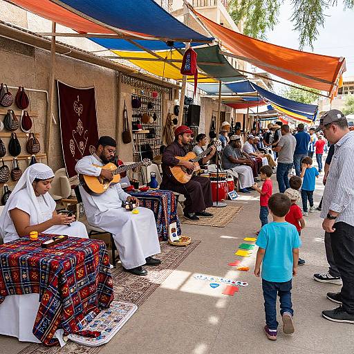 Vibrant Global Market and Traditions