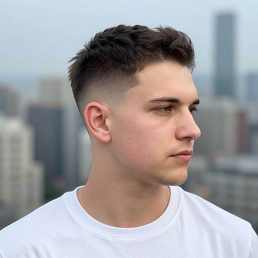 Trendy Fit European Man Portrait