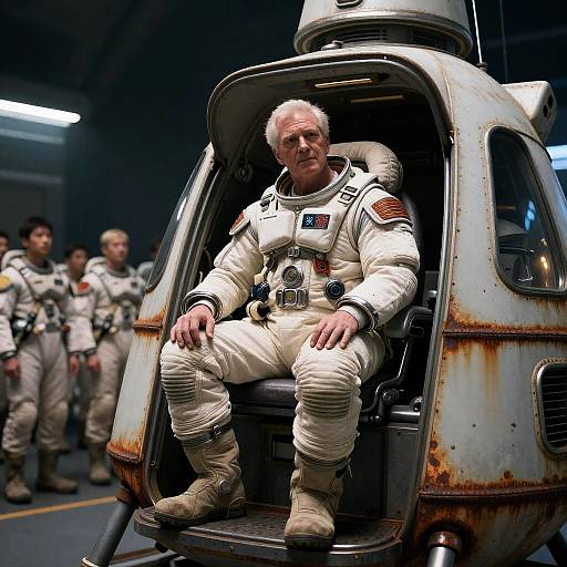 Retired Starship Captain Addressing Cadets