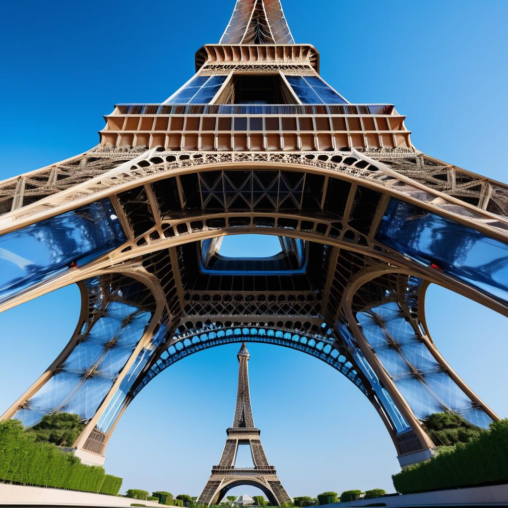 Hyperrealistic Eiffel Tower Design Concept