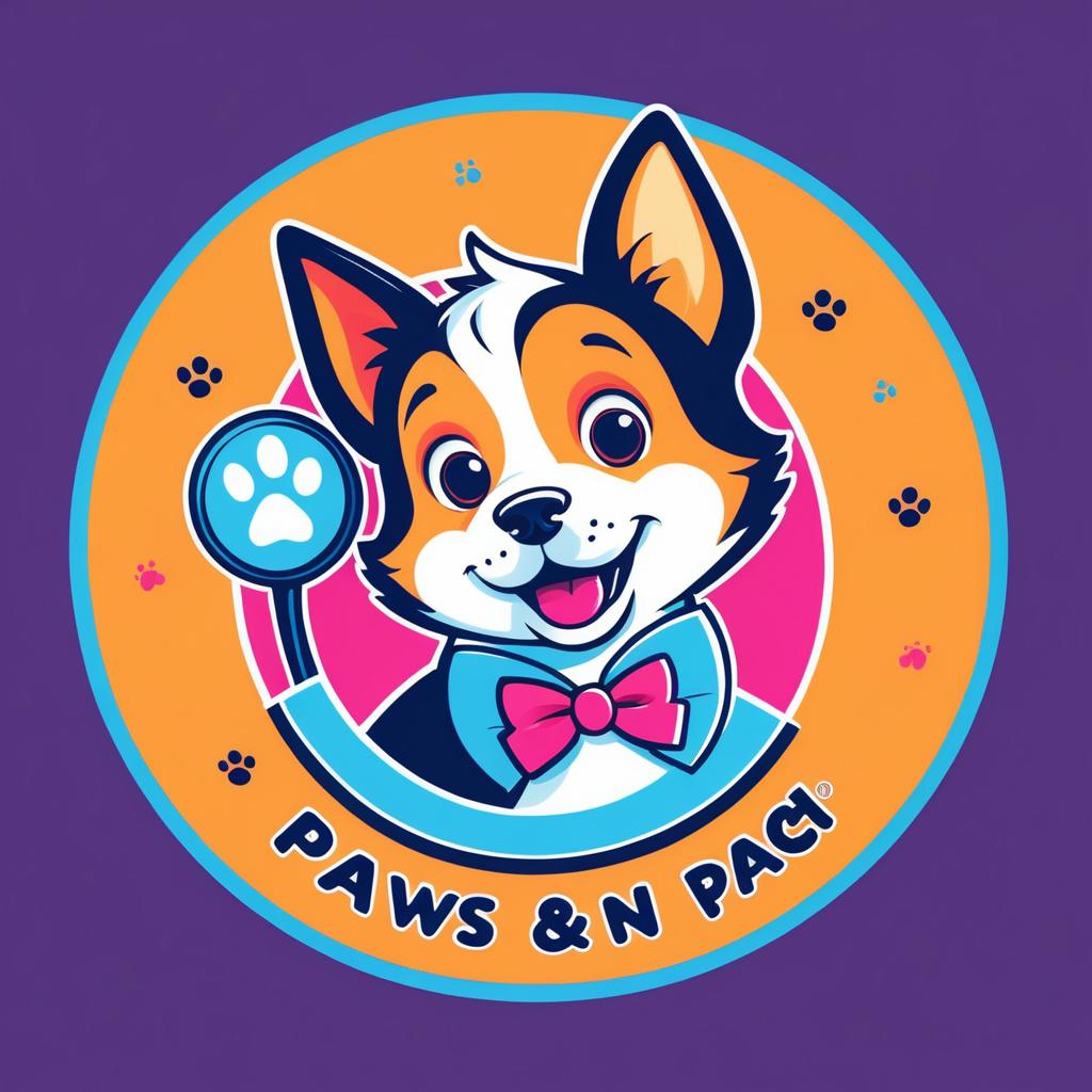 Playful Logo Design for Paws and Play