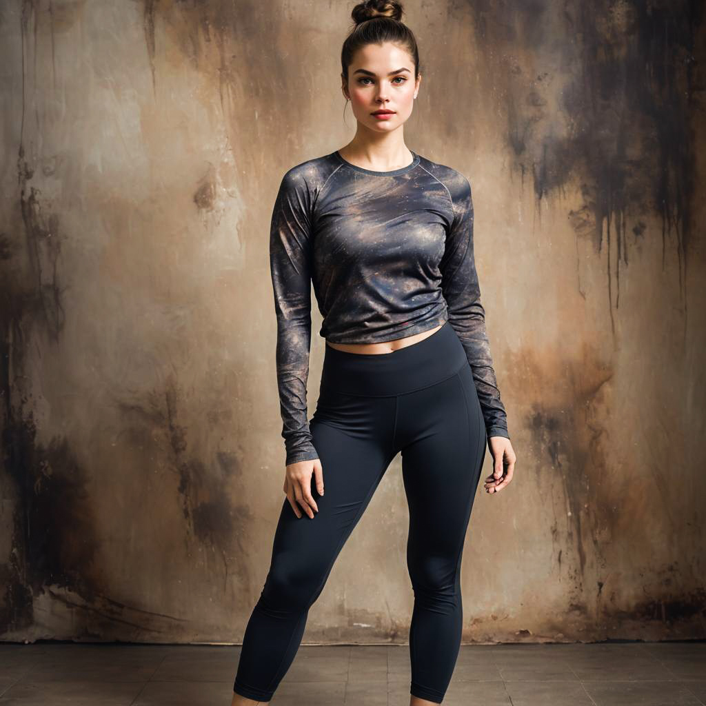 Curvy Woman in Fitness Attire Portrait