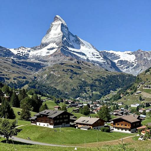Scenic Views of Zermatt and Matterhorn