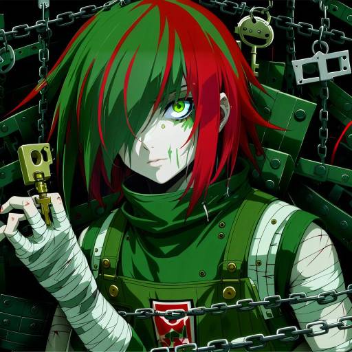 Illustration of A.b.a, guilty gear in the style of Takatora