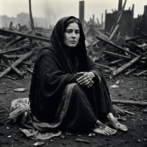 Emotional Portrait of an Immigrant Mother