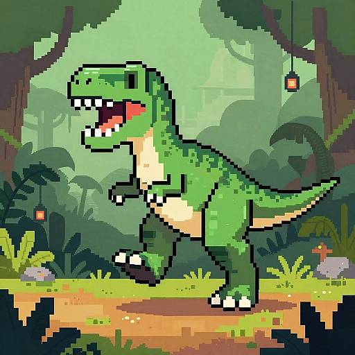 Pixel Perfect Fierce T-Rex Sprite