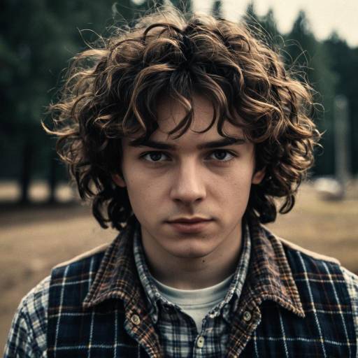 Dustin from Stranger Things in Outdoor Setting