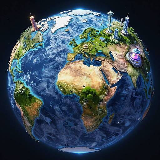 Futuristic Terraformed Earth Landscape