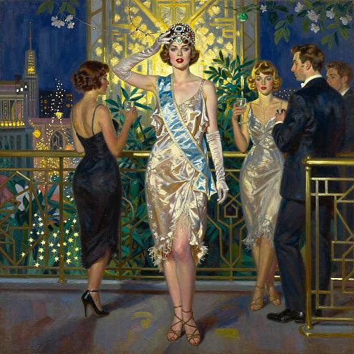 1920s Art Deco Beauty Portrait