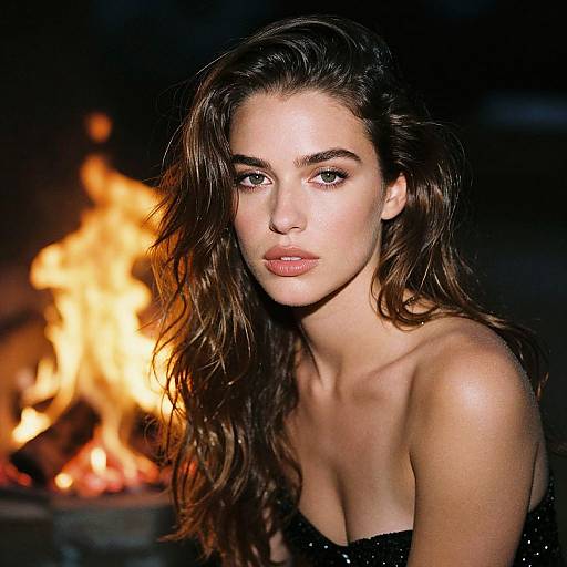 Chanel Lookbook Fire Portrait