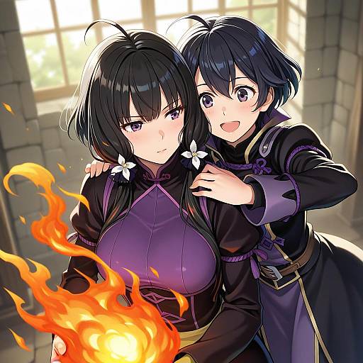 Illustration of Morgan (fire emblem), fire emblem in the style of Tsuji kazuho