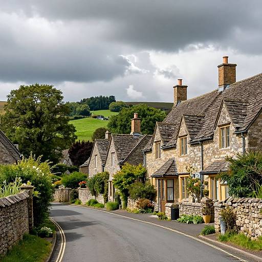 Picturesque North Yorkshire Village Scene