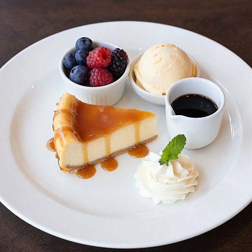 Elegant Cheesecake Dessert Platter