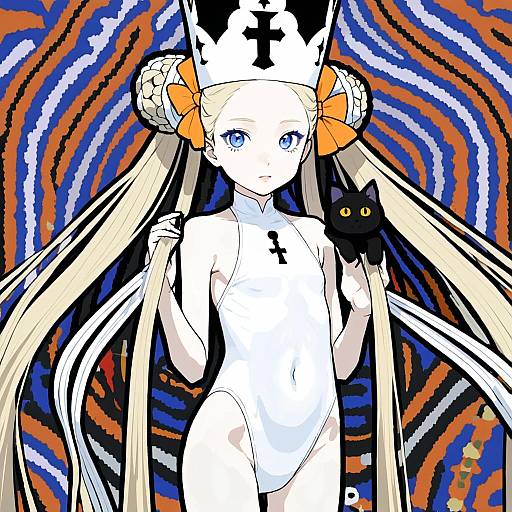 Illustration of Abigail williams (swimsuit foreigner) (second ascension) (fate), fate/grand order in the style of Jazz jack