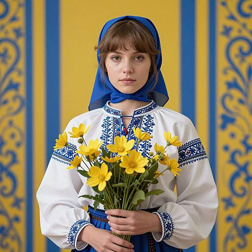 Realistic Portrait of Slavic Woman