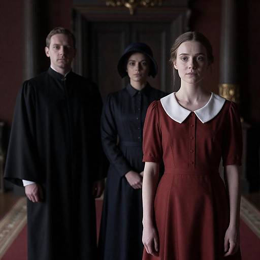 Mysterious Gathering in Dimly Lit Room