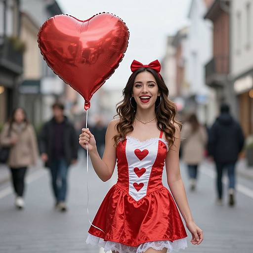 Valentine's Costume Street Scene