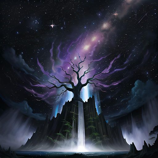 Enchanted Tree Spirit by Stardust Waterfall